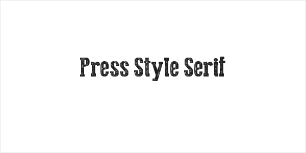 Press Style Serif Logo