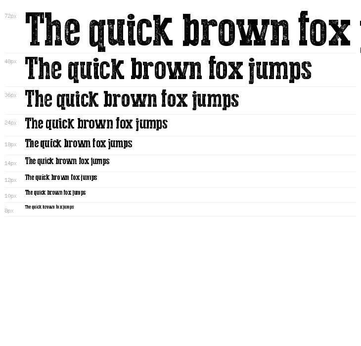 Press Style Serif Waterfall