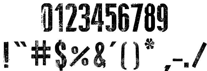 Press Style Font OTHER CHARS