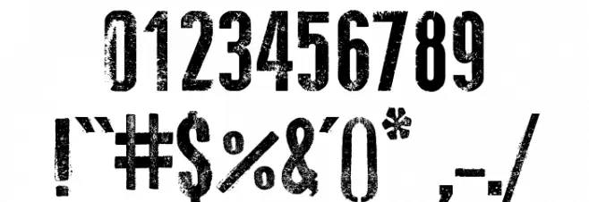 Press Style Font OTHER CHARS