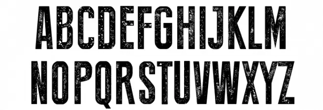 Press Style Font Litere mari