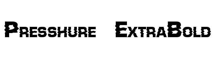 Presshure ExtraBold  لخطوط تنزيل
