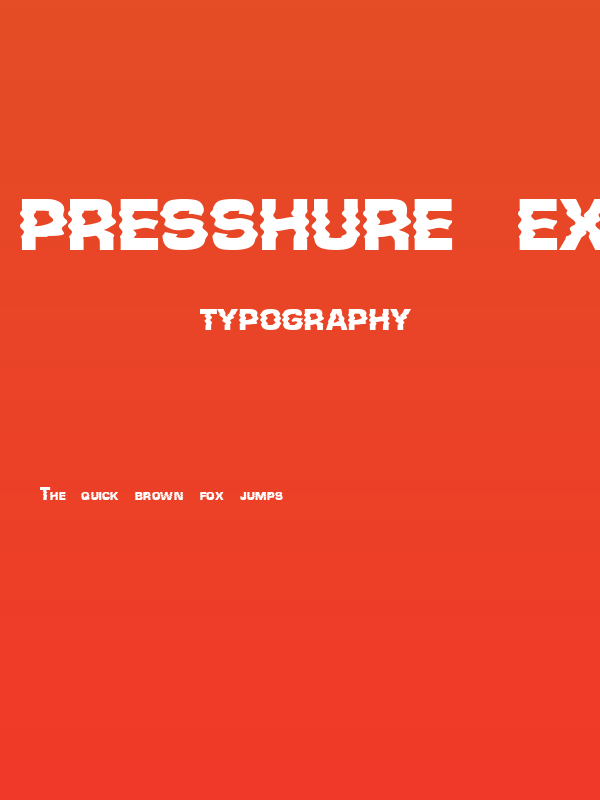 Presshure ExtraBold Poster