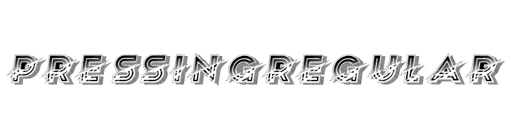 Pressing Regular  Frei Schriftart Herunterladen