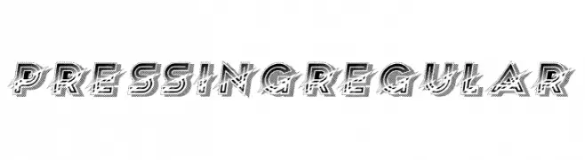 Pressing Regular  font caratteri gratis