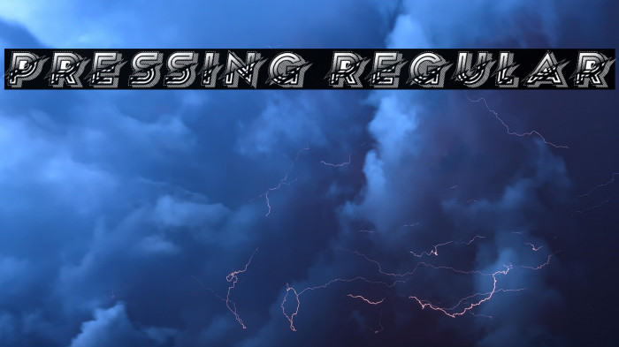 Pressing Regular Example 1