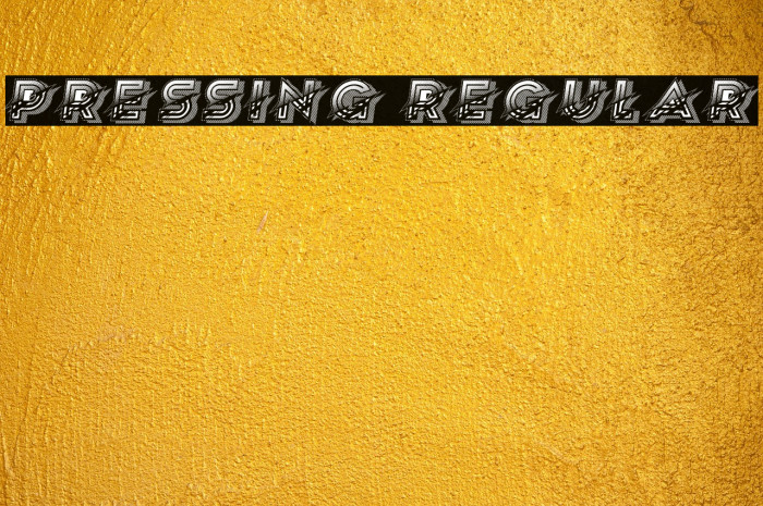 Pressing Regular Example 2