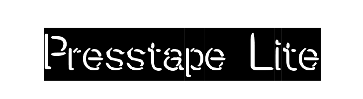 Presstape Lite Font