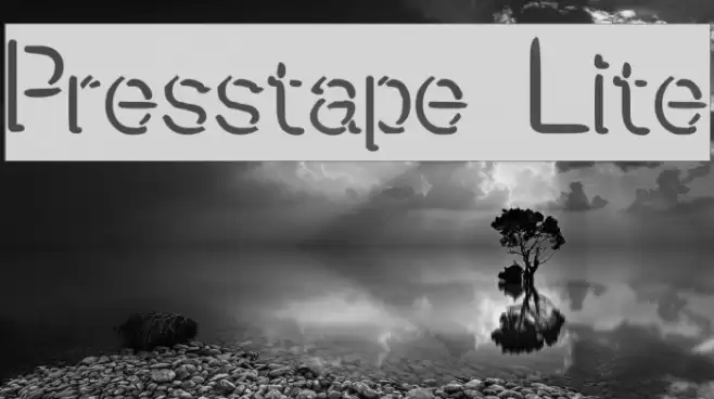 Presstape Lite Caratteri examples