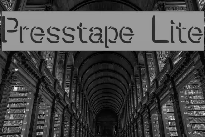 Presstape Lite Caratteri examples