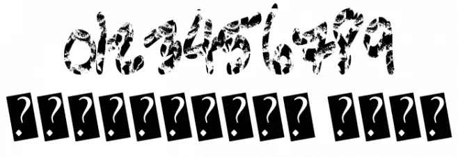 PressureWash Font OTHER CHARS