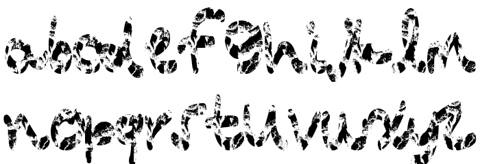 PressureWash Font LOWERCASE