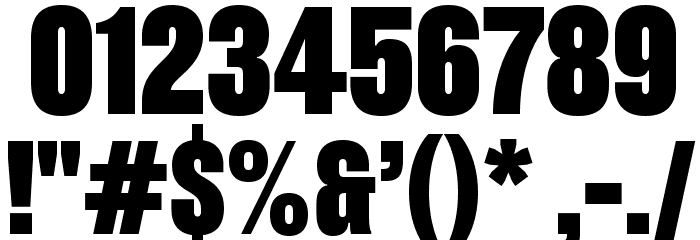 Pressuru Font OTHER CHARS