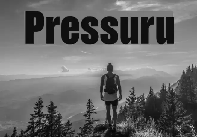 Pressuru Font examples