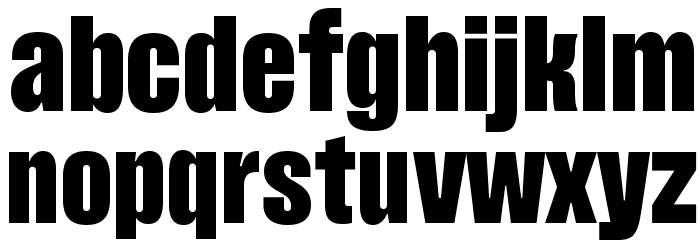 Pressuru Font LOWERCASE