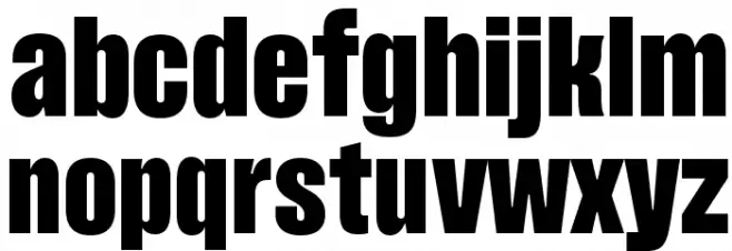 Pressuru Font LOWERCASE