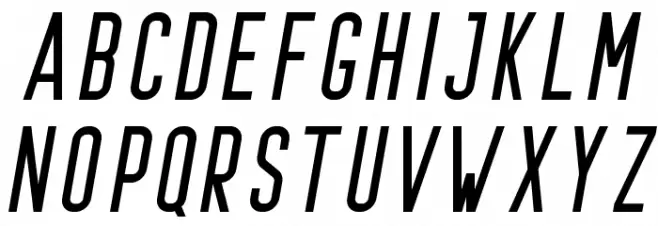 Prestage Italic Italic Schriftart Groß