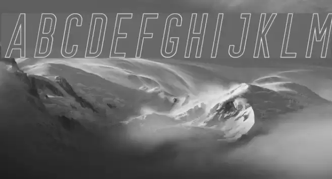 Prestage Outline Italic Font examples