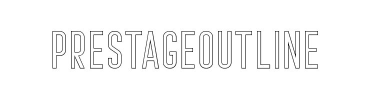 Prestage Outline  les polices de caractères gratuit tlcharger