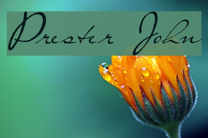 Prester John Font examples