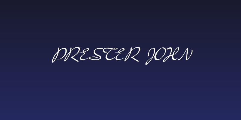 Prester John Social Header