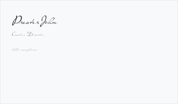 PresterJohn Business Card