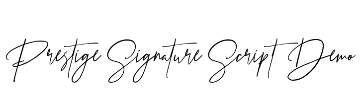 Prestige Signature Script - Demo  font caratteri gratis