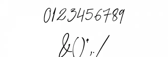 Prestige Signature Script - Demo Font OTHER CHARS