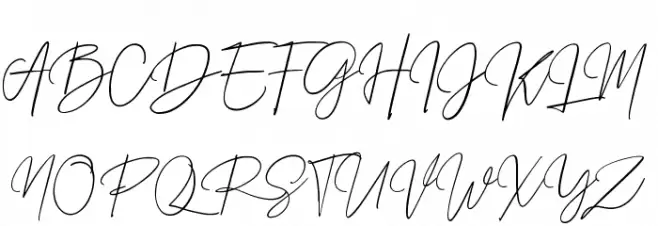 Prestige Signature Script - Demo Schriftart Groß