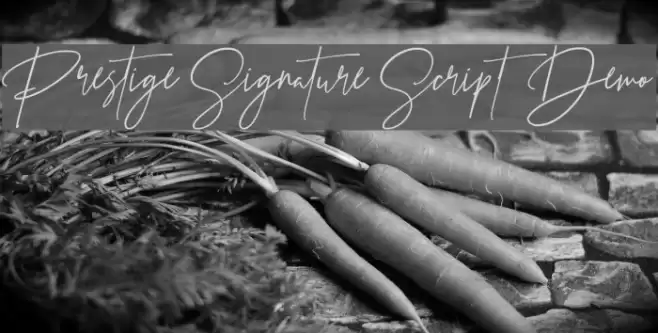 Prestige Signature Script - Demo Font examples