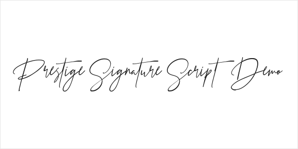 Prestige Signature Script - Demo Logo