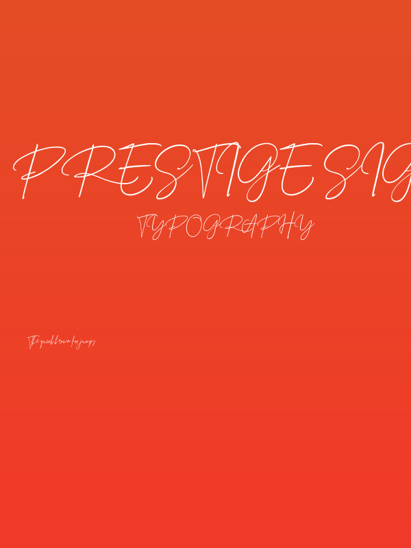 Prestige Signature Script - Demo Poster