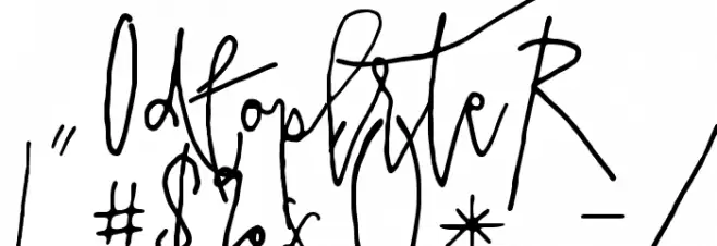 PrestigeScriptAlt Font OTHER CHARS