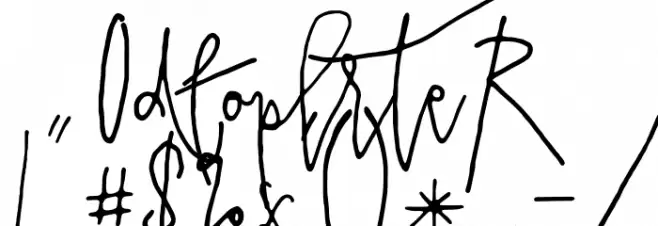 PrestigeScriptAlt Font OTHER CHARS