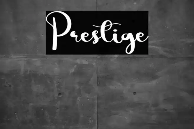 Prestige Font examples