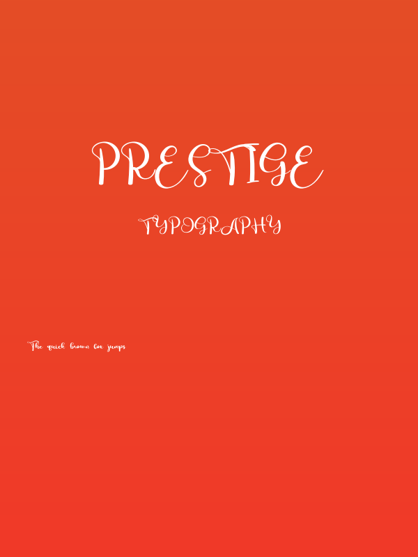 Prestige Poster