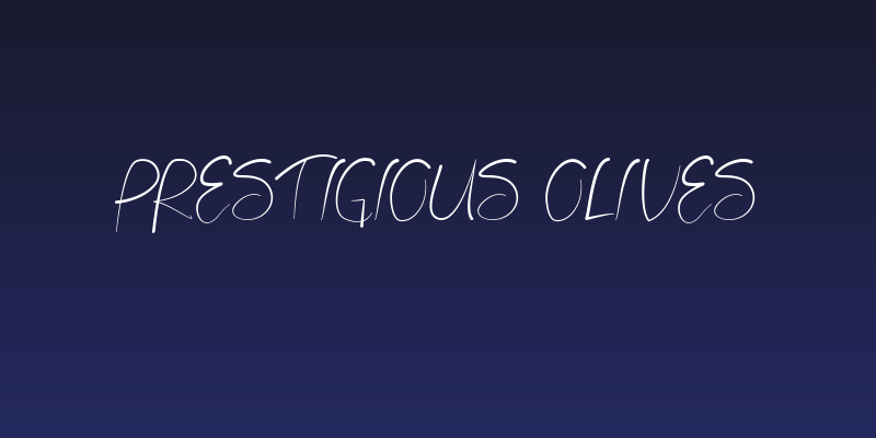 Prestigious Olives Social Header