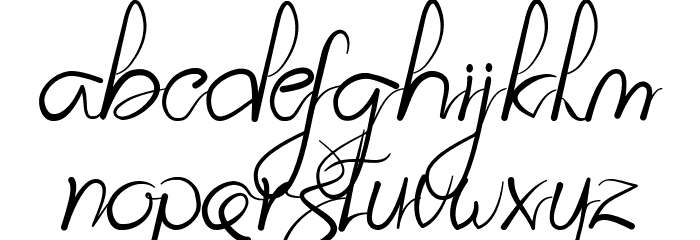 Prestigious Olives Font LOWERCASE