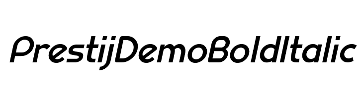 Prestij Demo Bold Italic  Free Fonts Download