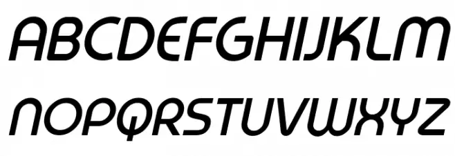 Prestij Demo Bold Italic Font Litere mari