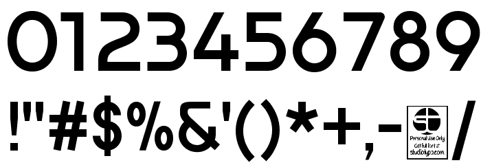 Prestij Demo Bold フォント その他の文字