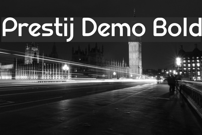 Prestij Demo Bold フォント examples