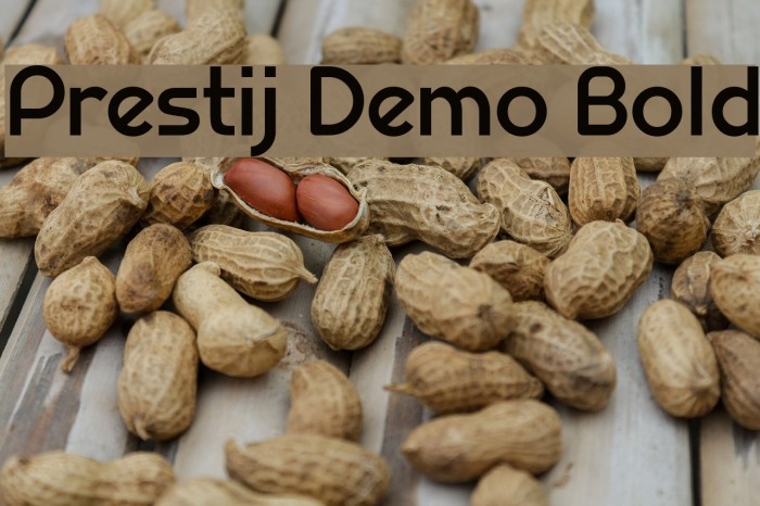 Prestij Demo Bold フォント examples