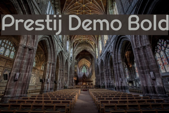 Prestij Demo Bold フォント examples