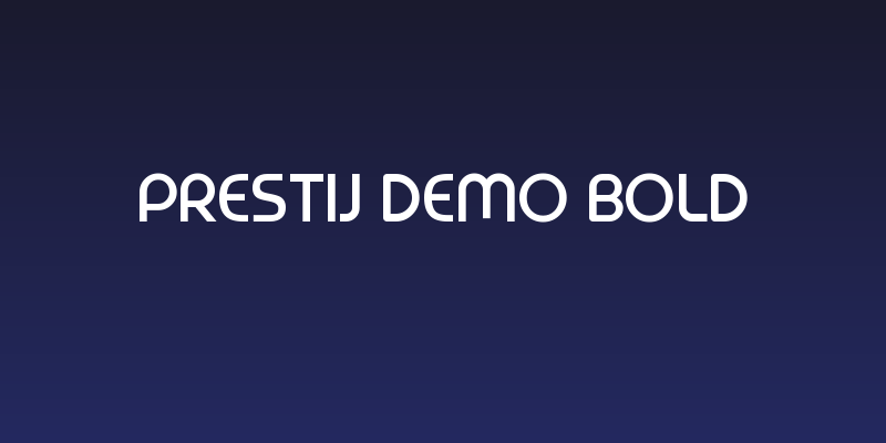Prestij Demo Bold Social Header