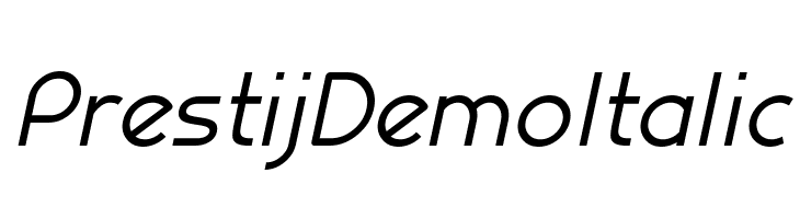 Prestij Demo Italic Font