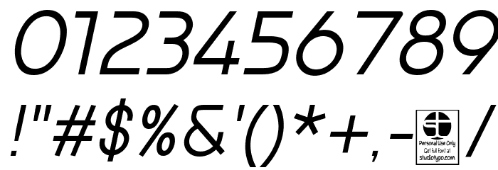 Prestij Demo Italic Font OTHER CHARS