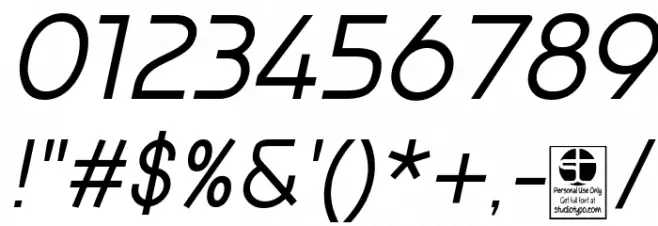 Prestij Demo Italic Font OTHER CHARS