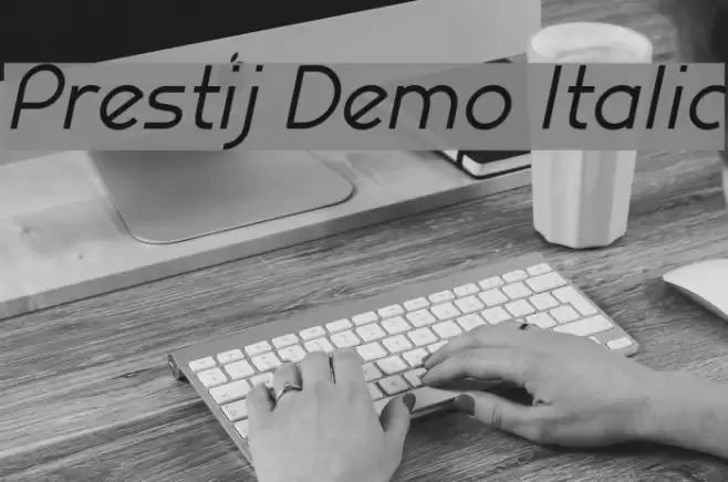 Prestij Demo Italic Font examples