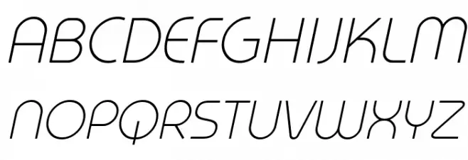 Prestij Demo Light Italic Fonte MAIÚSCULAS